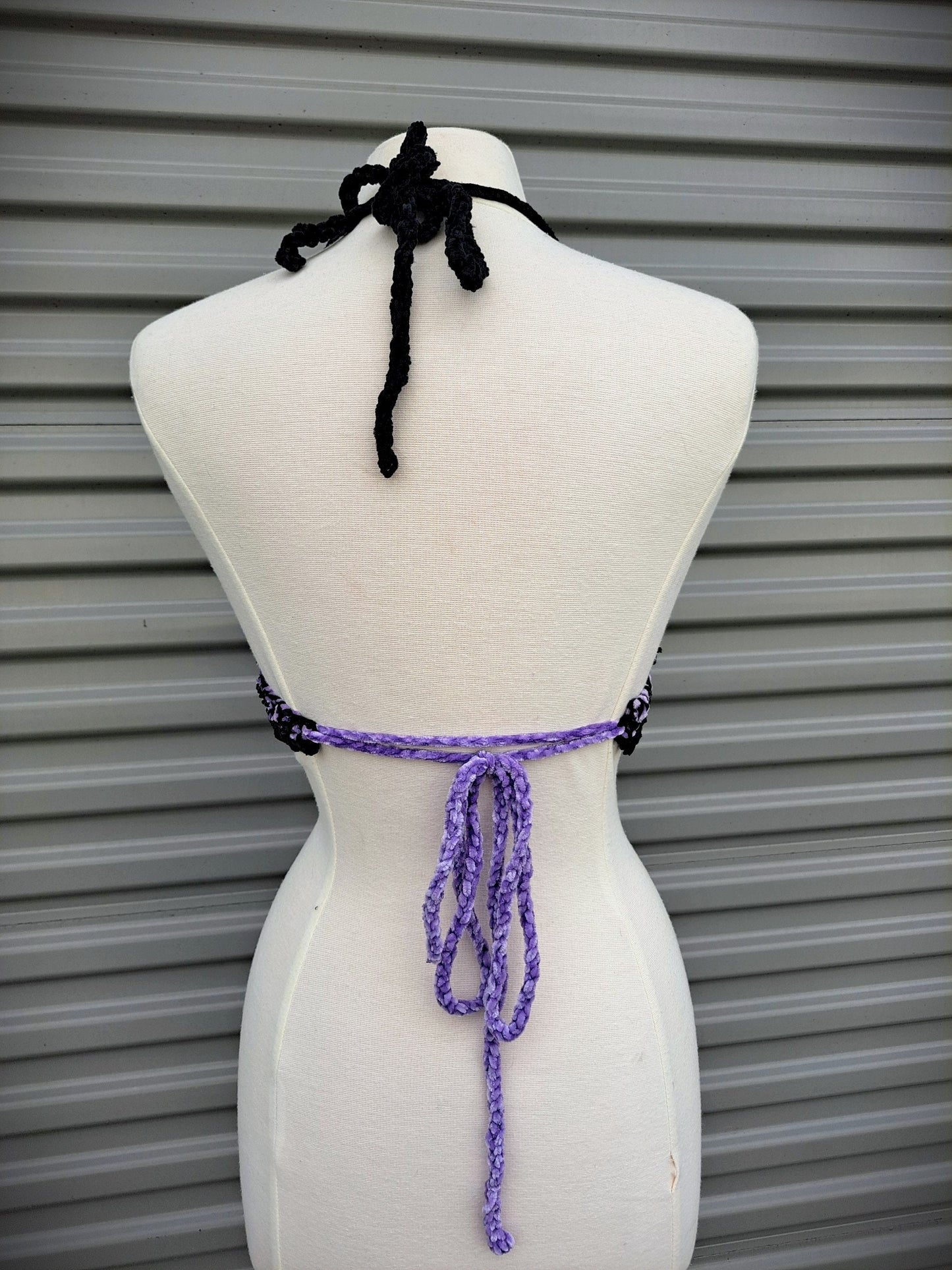 Gothic Raven Crochet Top