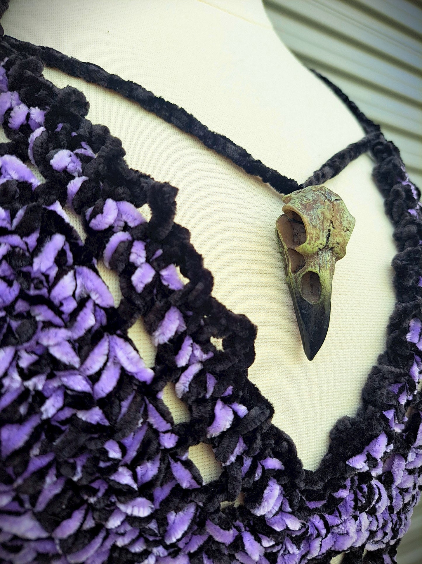 Gothic Raven Crochet Top