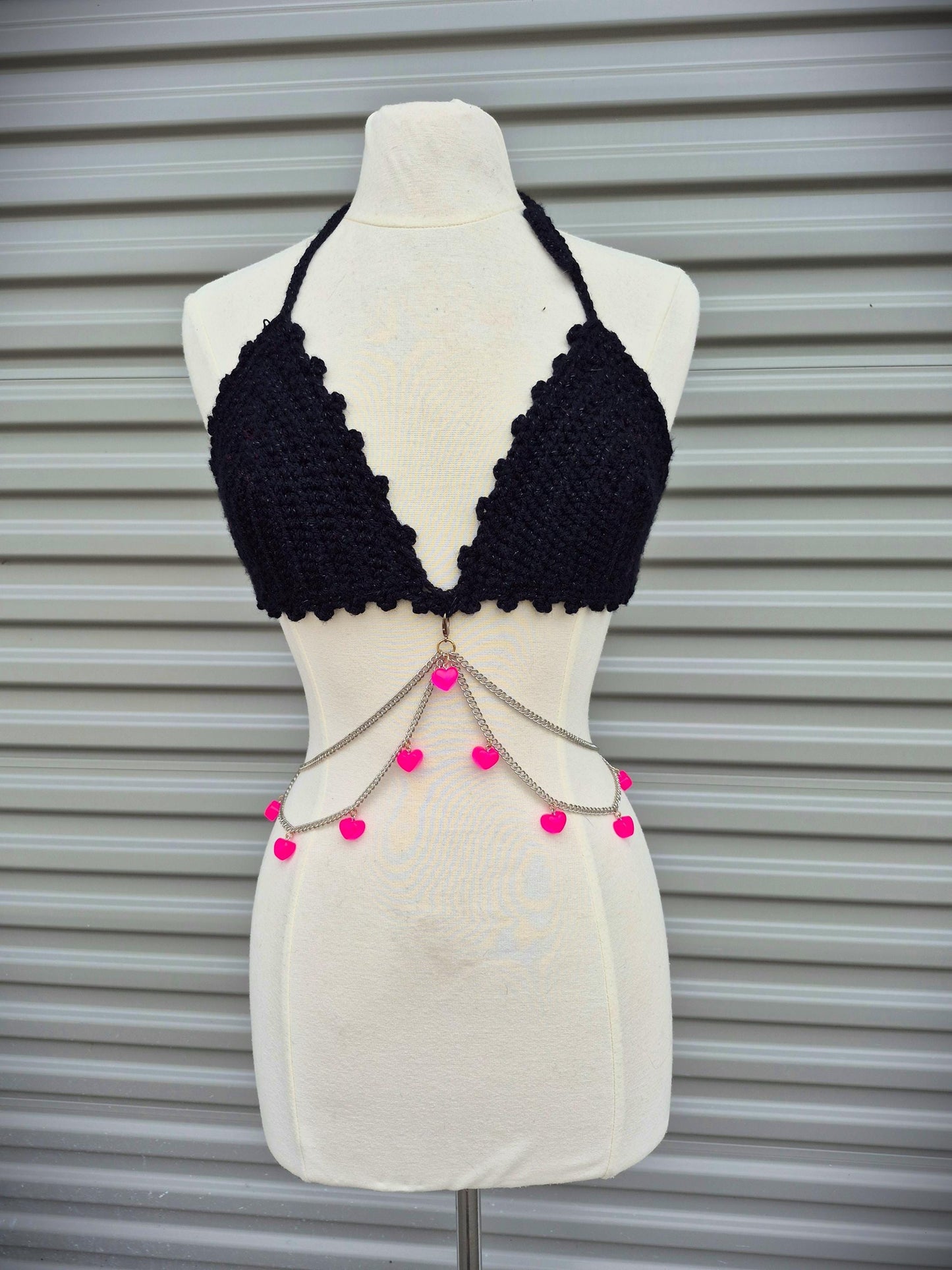 Pretty N Punk Festival Top and Chain set with Mesh Hoodie