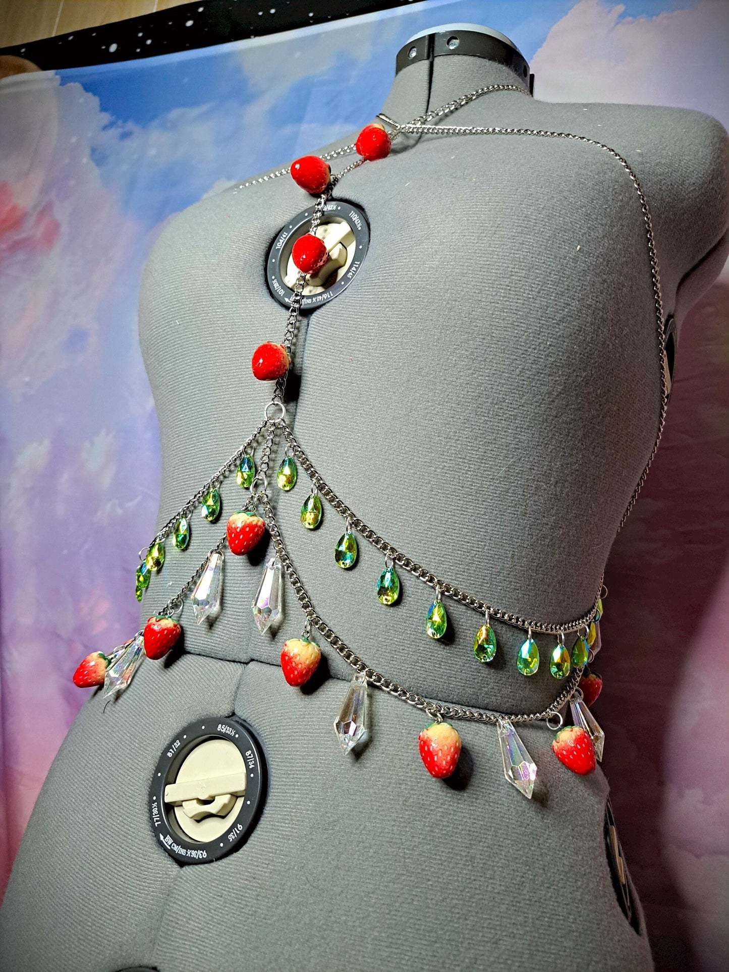 Custom Strawberry Body chain