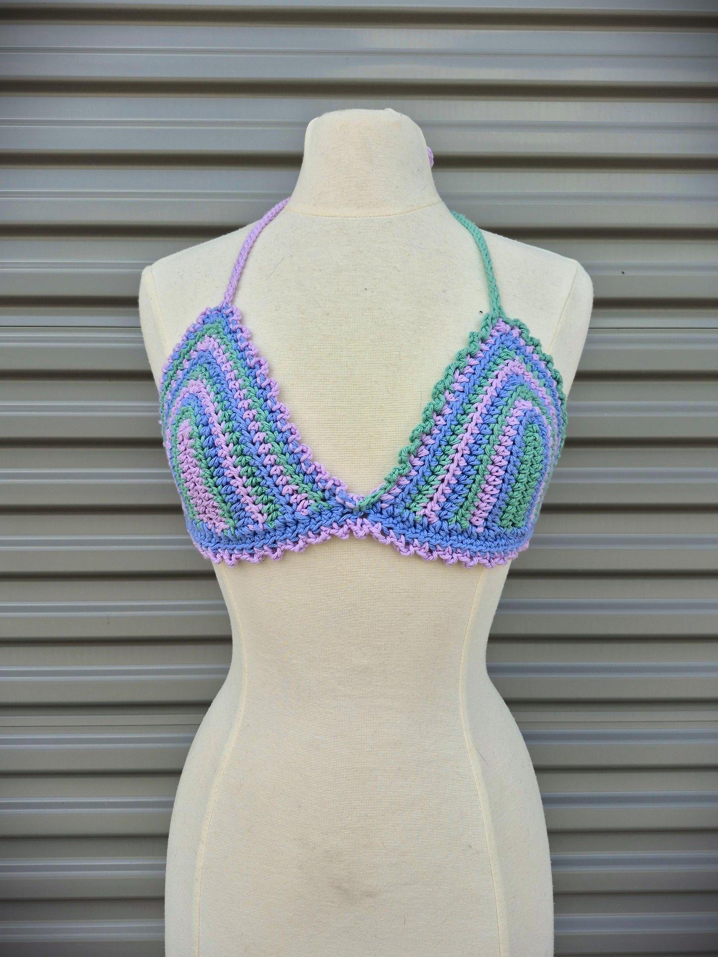 Sea life Bikini Top size B/C 100% Cotton