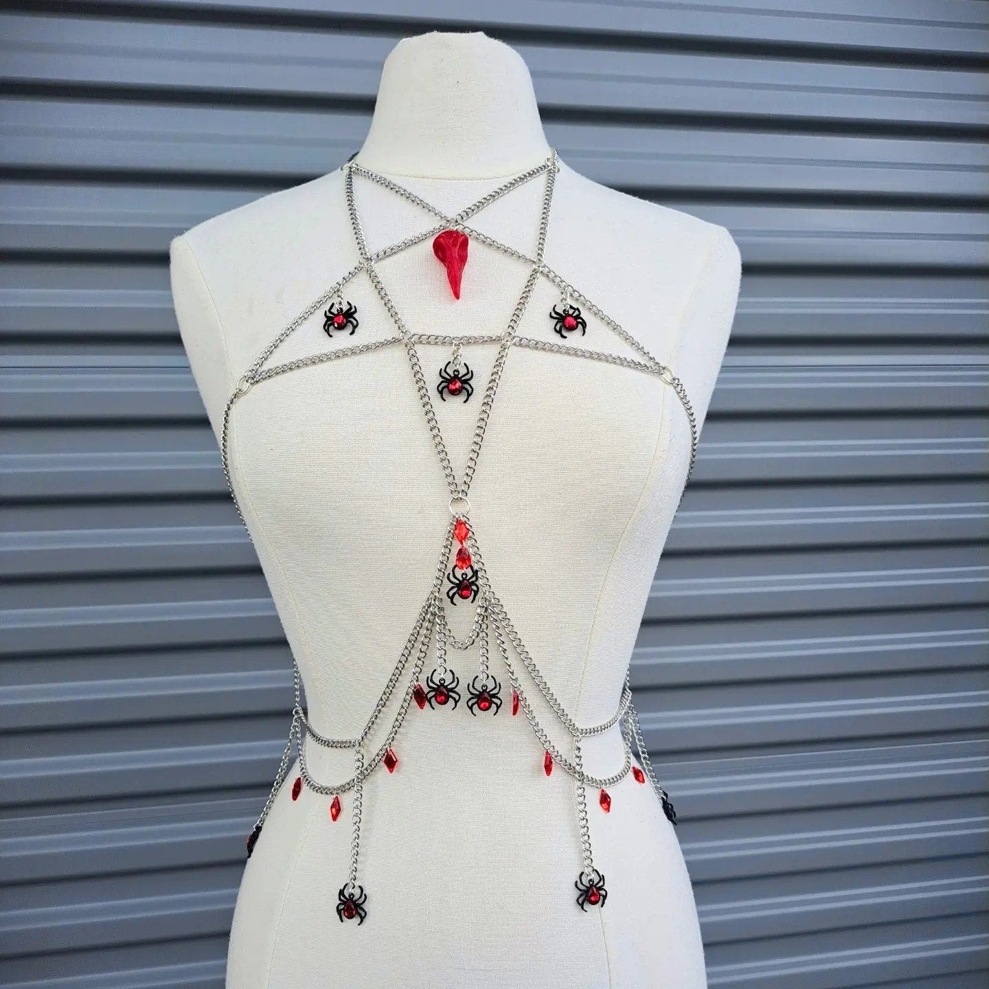 Customized Witchy Pentagram Star Body Chain adjustable