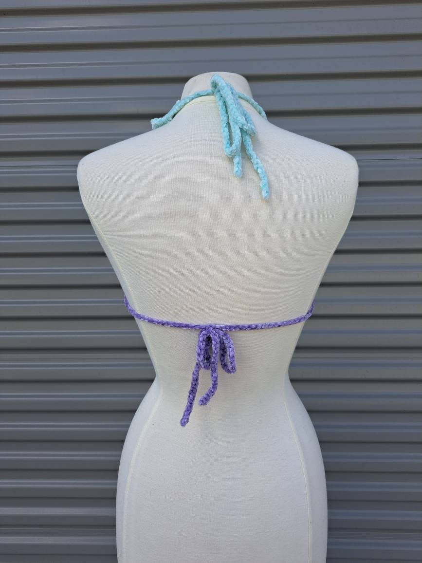 B/C cup velvet blackberry top